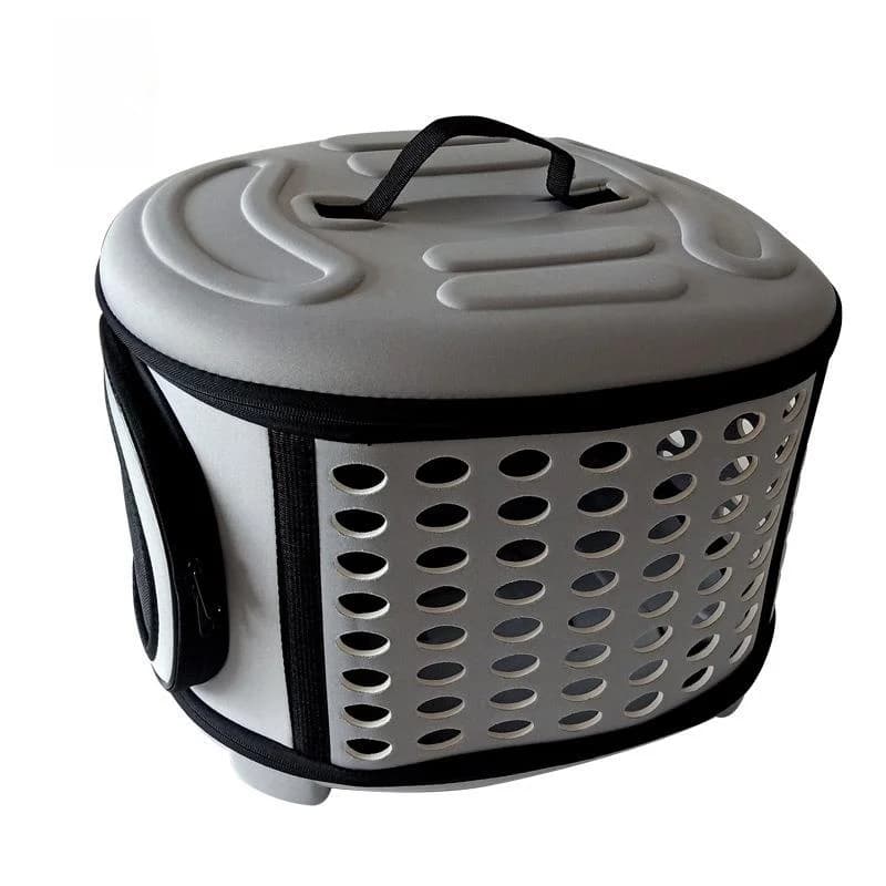Borsa Grande Pieghevole in EVA per Cani, Trasportino da Auto per Animali Domestici, Zaino per Cani, Borsa da Viaggio Aperta e Calda per Animali Domestici di Shan Nai Er