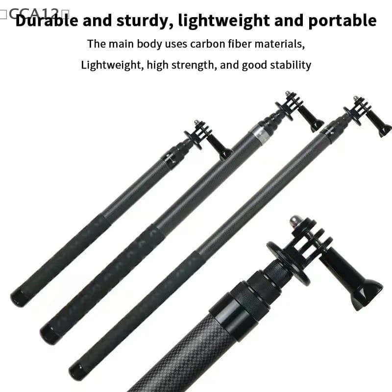 〔CCA12〕Carbon Fiber Selfie Stick Camera Extension Ultra Long Invisible Extension Stick Selfie Stick