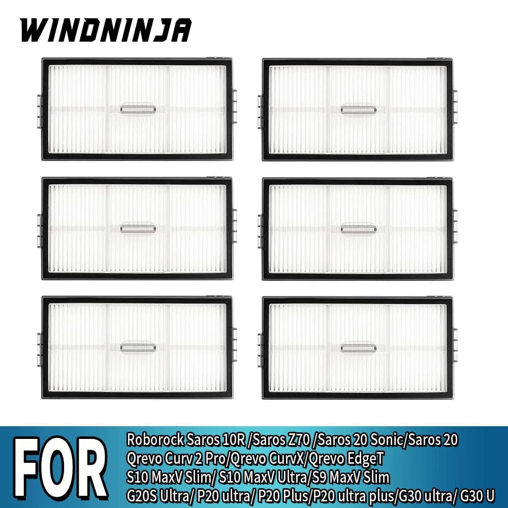 HEPA Filter For Roborock Qrevo Curv 2 Pro/Qrevo CurvX/Qrevo EdgeT /S10 MaxV Slim/S9 MaxV Slim/Saros 20 Robot Vacuum Cleaner Part