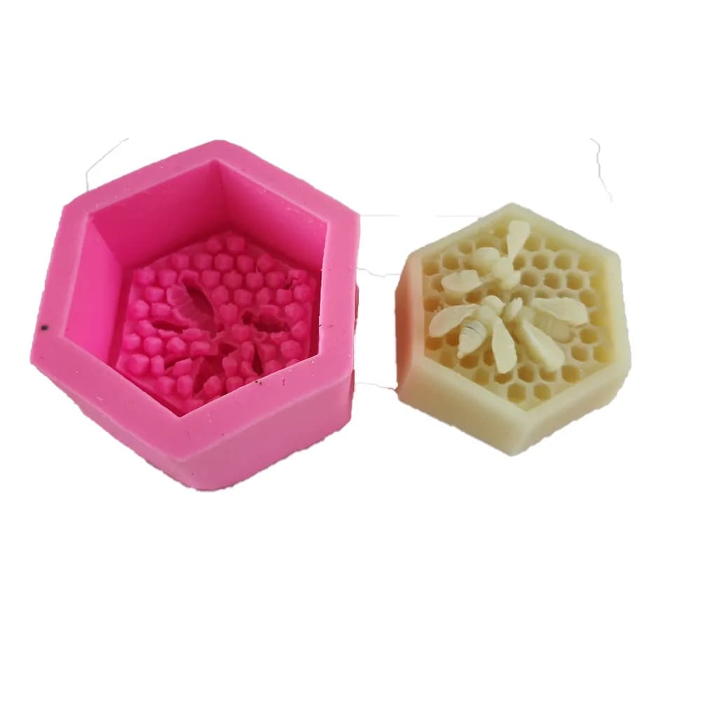 3D Ape Miele Pettine Stampi Per Sapone In Silicone Candela FAI DA TE Artigianato In Resina Stampo Mousse Torta Fondente Bakeware Decorazione Accessori Per La Cucina