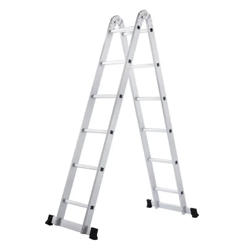 Scala a zigzag bifacciale pieghevole e telescopica in lega di alluminio portatile multifunzionale per uso domestico per interni