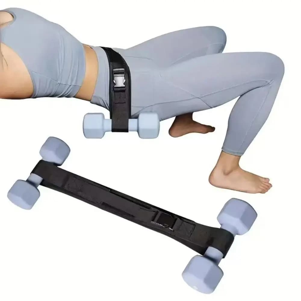 Easy-to-use hip push belt with professional grade adjustable handlebars Anti-slip Improves strength Exercise with belt
