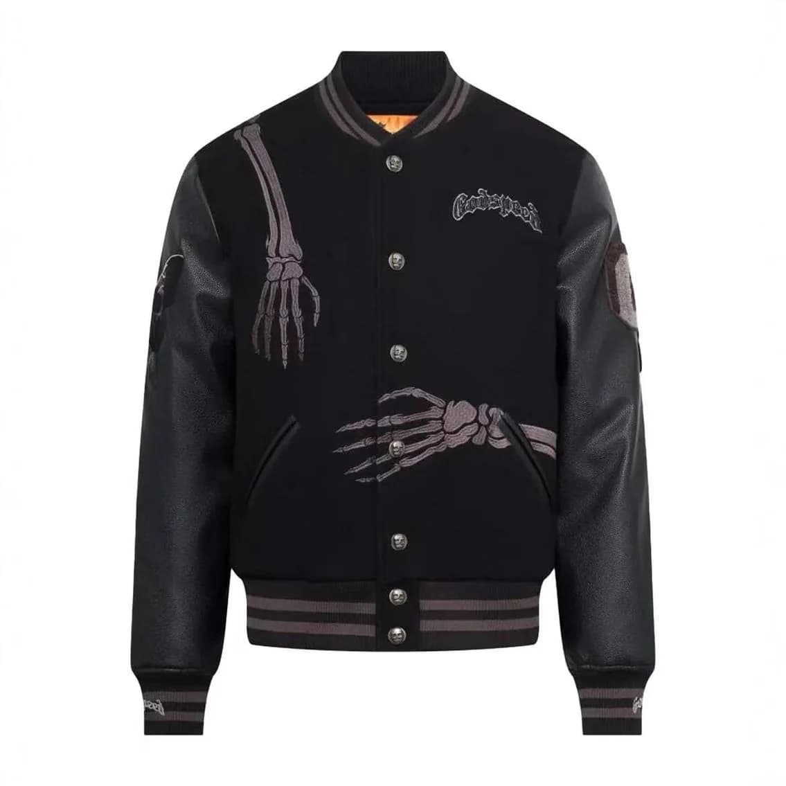 Fashionable American baseball jacket fall/winter 25S men's casual outerwear men's embroidered strong sizes Cross-border trade