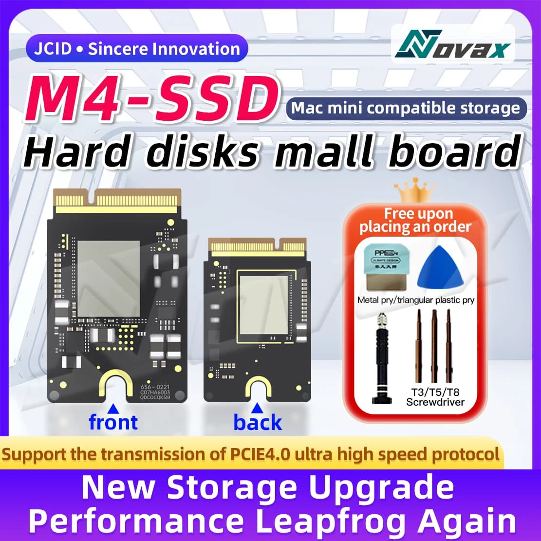 NUOVO SSD M4 per Mac Mini - 2TB/1TB/512GB Disco Rigido Interno a Stato Solido, Unità SSD M4 con Scheda PCB a 10 Strati per MAC MINI M4 SSD