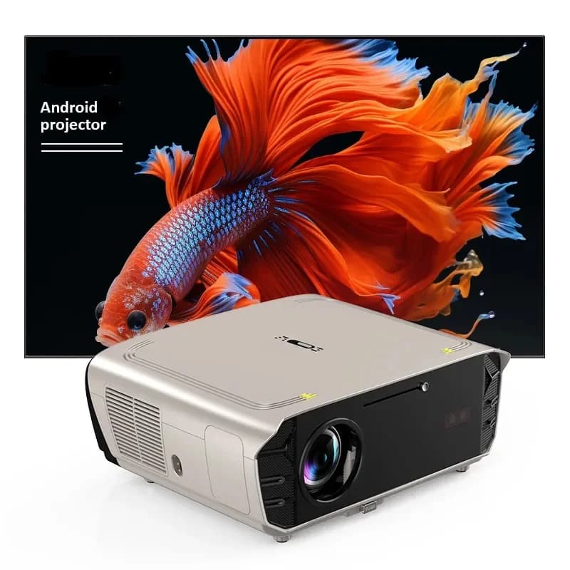 1850 Ansi Lumens TV Projector 4K Smart Home Theater Projector With ALR Projector Screen