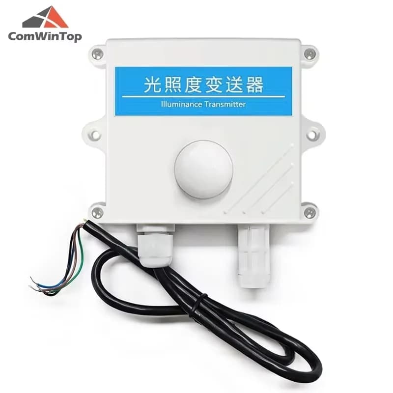 Sensore di luce 0-10V 0-5V 4-20mA RS485 200000 Trasmettitore per acquisizione illuminazione intensità industriale Lux 65535Lux