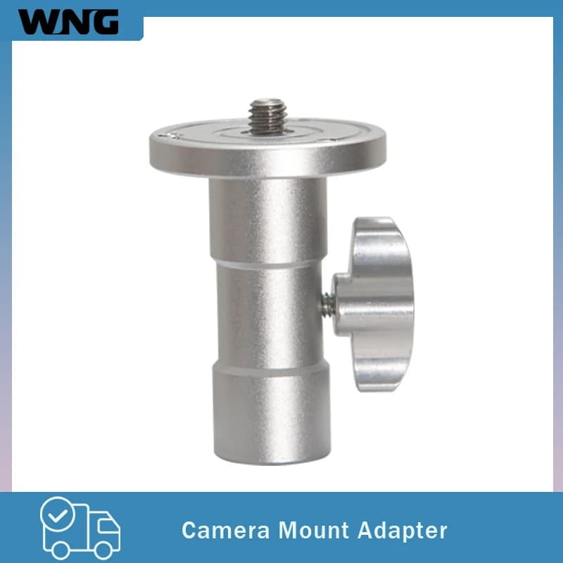 Adattatore per supporto luci con filettatura da 3/8'' e filettatura maschio da 1/4'' per testa a sfera della fotocamera, accessorio fotografico