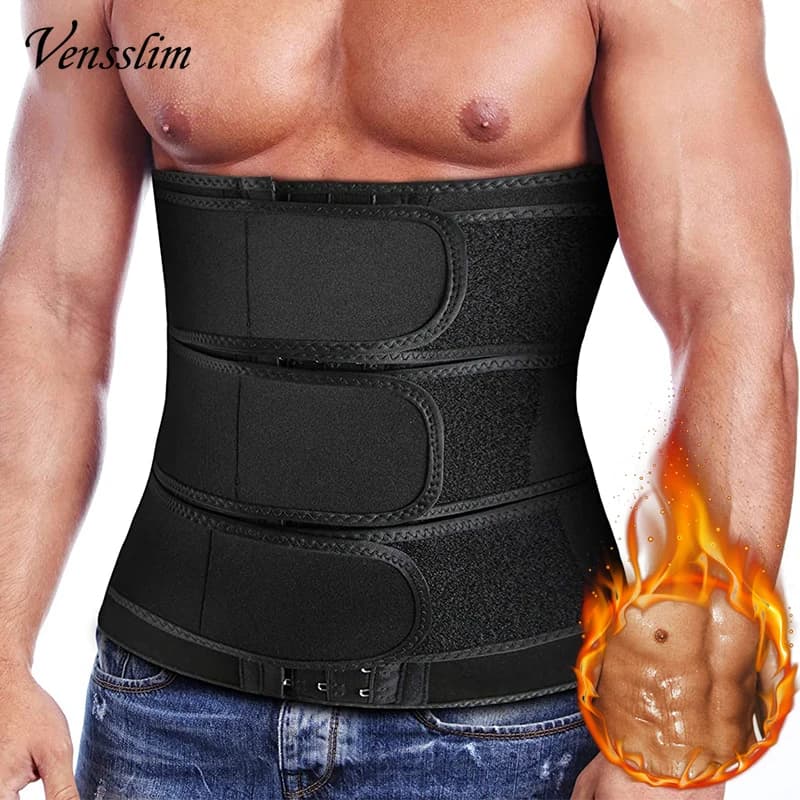 Venslim Man Life Trainer Corset Abdominal Slimming Belt Fitness Body Shaper for Weight Loss Strap Compression Waist Trimmer