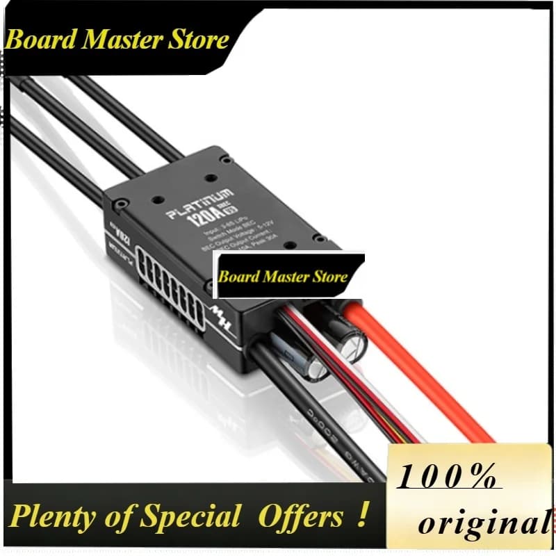 BoMaSHOBBYWING Platinum 120A V5 Brushless Electronic Speed Controller ESC For RC Fix-wing Airplane Helicopter