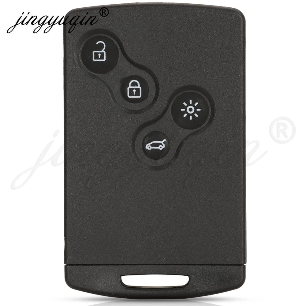 Jinyuqin Auto Chiave Della Carta Borsette Per Renault Captur Clio Laguna Koleos Megane Scenic Fluence Fob A Distanza Smart Keyless caso