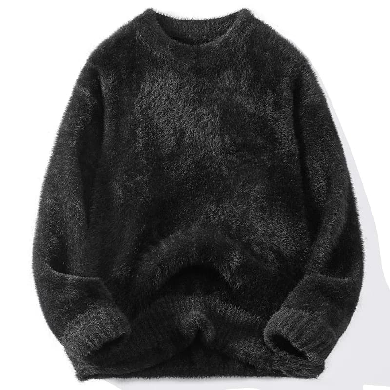 Maglione da uomo girocollo tinta unita sciolto giovane coppia vestiti camicia autunno inverno nuovi pigiami da casa da uomo caldi e confortevoli
