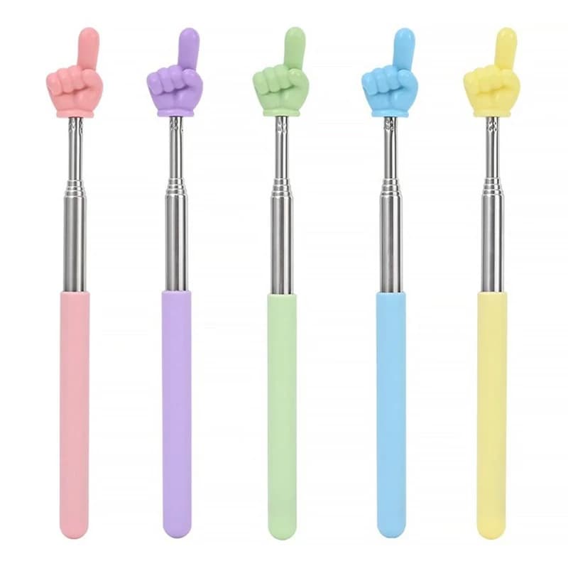 Educational tools for school teachers Hand pointer for retractable board with stainless steel telescopic pointer for classroom