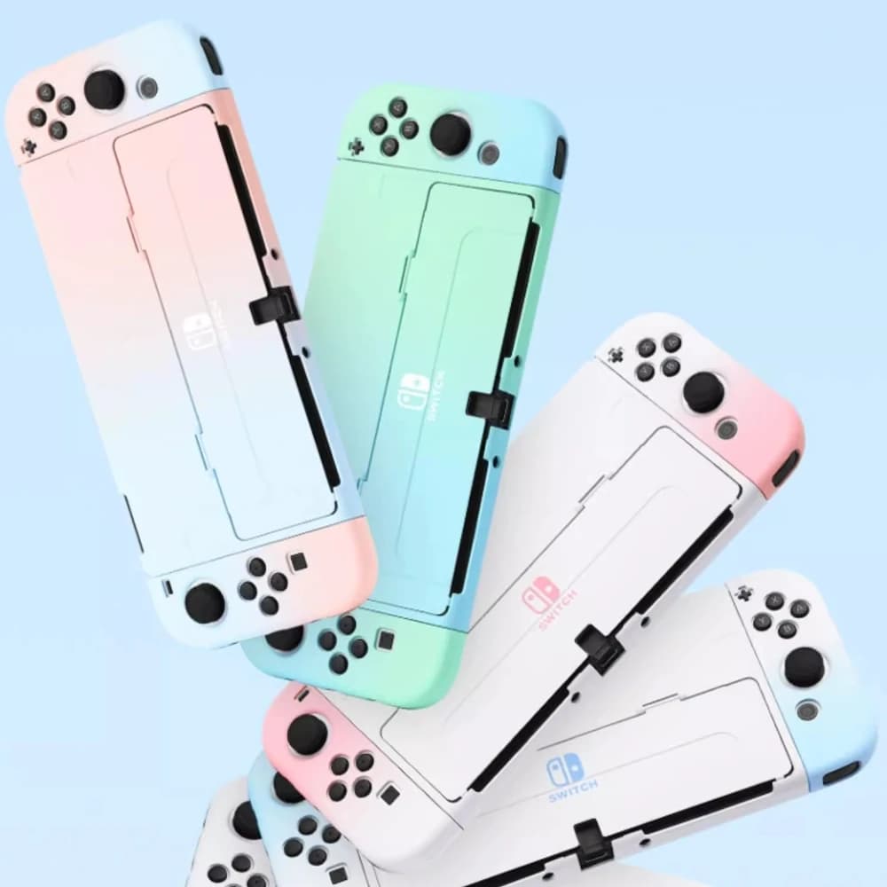 Nuova custodia per Nintendo Switch Oled Nuovo antiscivolo sottile PC TPU custodia protettiva in silicone per controller accessori protettivi