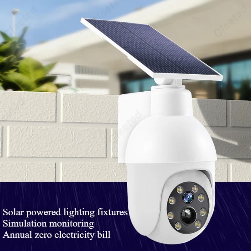 Creativo nuovo LED luce solare intelligente rilevamento del corpo umano illuminazione simulazione monitoraggio telecamera apparecchio di illuminazione per cortile