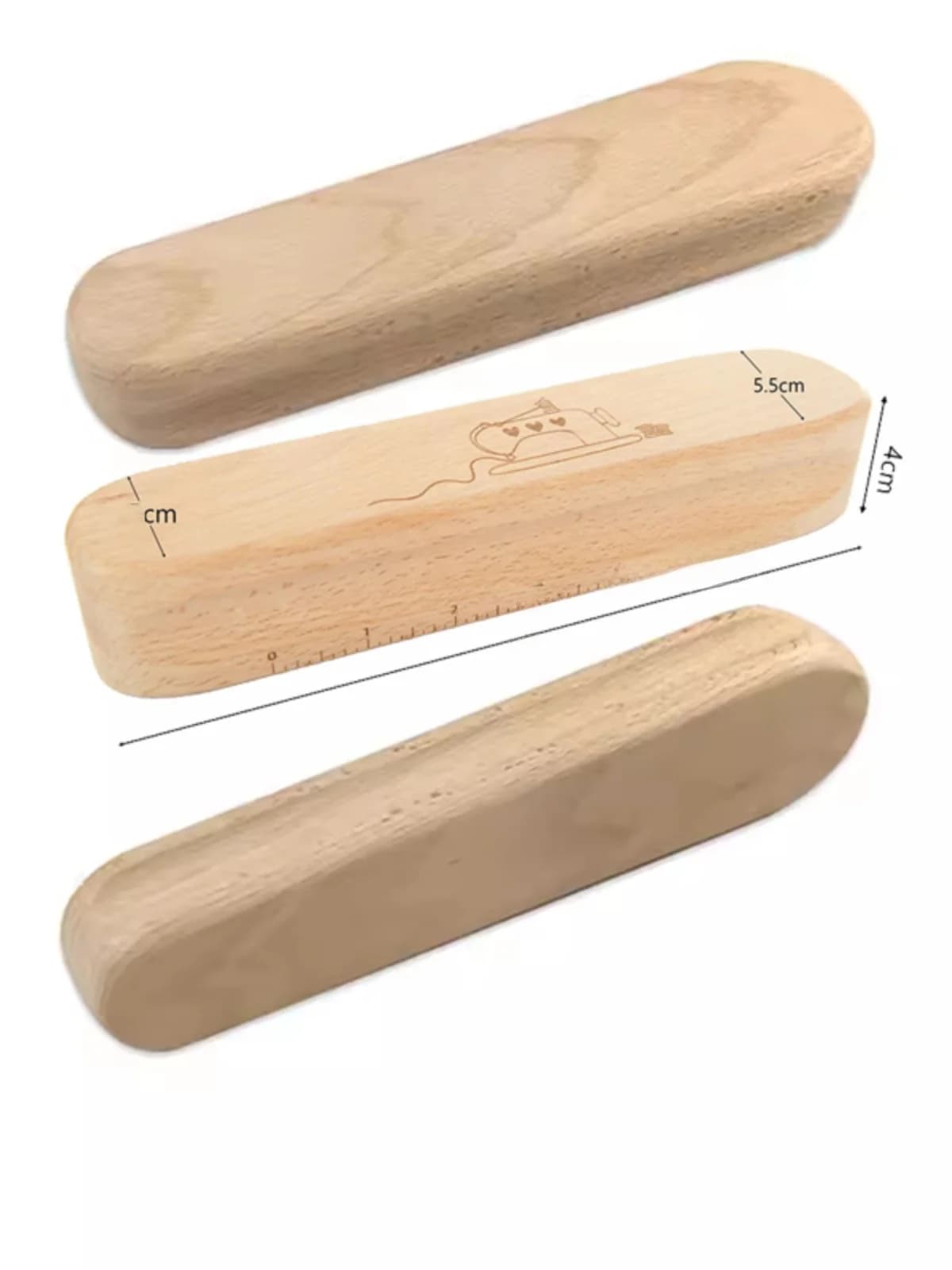 Strumento da cucito e stiratura in legno di noce, tampone da sarto multifunzionale, striscia di legno lunga per pressatura tessuti, uso domestico