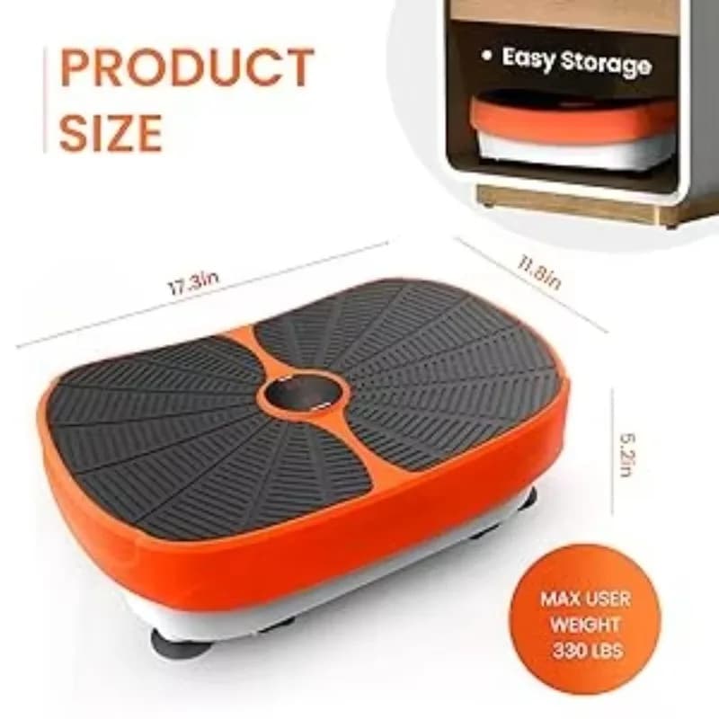 Vibration Plate Fitness Platform Exercise Machine Vibrating Full Body Shaker Workout Vibrate Stand Weight Loss Fat Burner