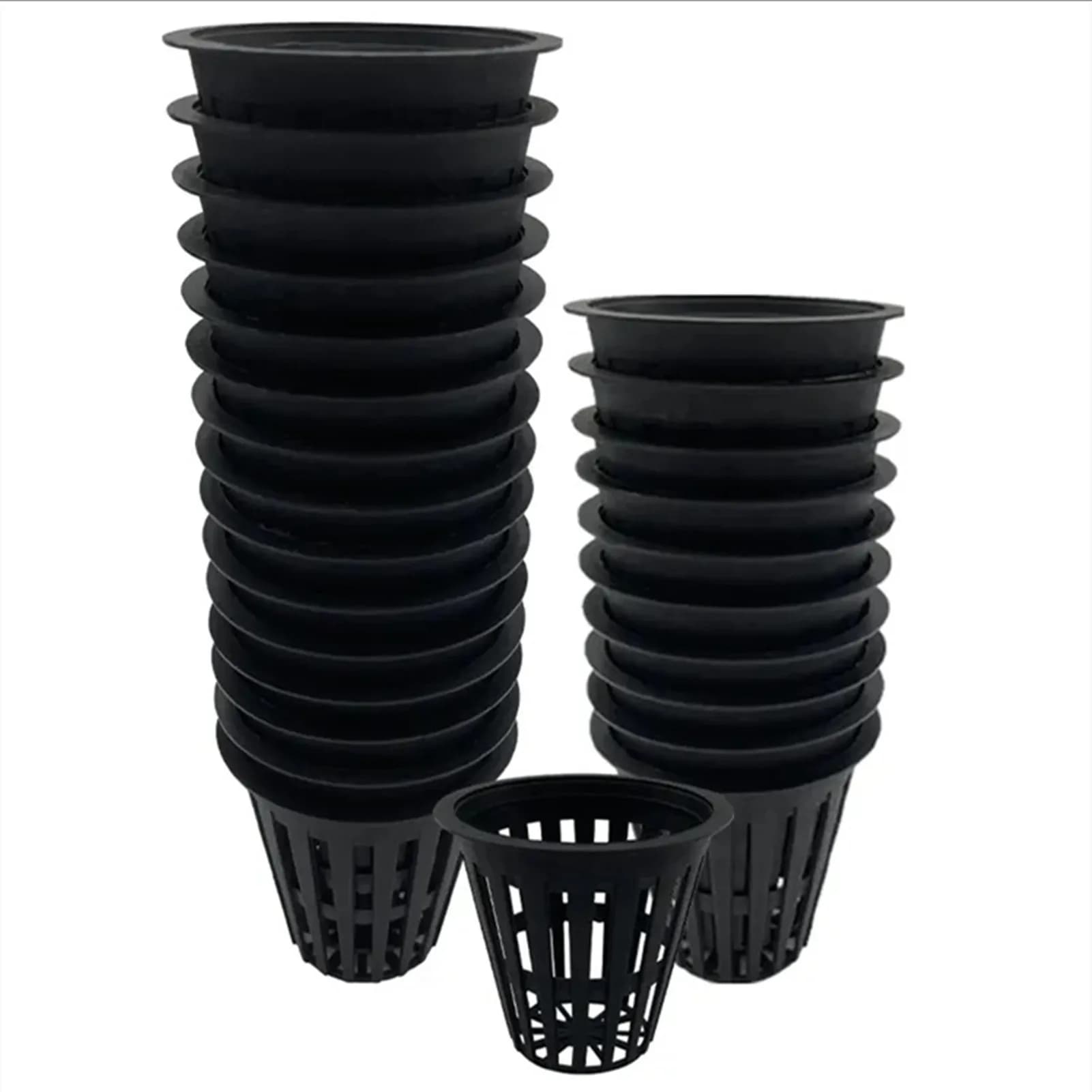 10/20/50/100PCS Hydroponics Net Pots Slotted Mesh Net Cups for Plant Growing Self Watering Baskets for Hydroponics Supplies Kit