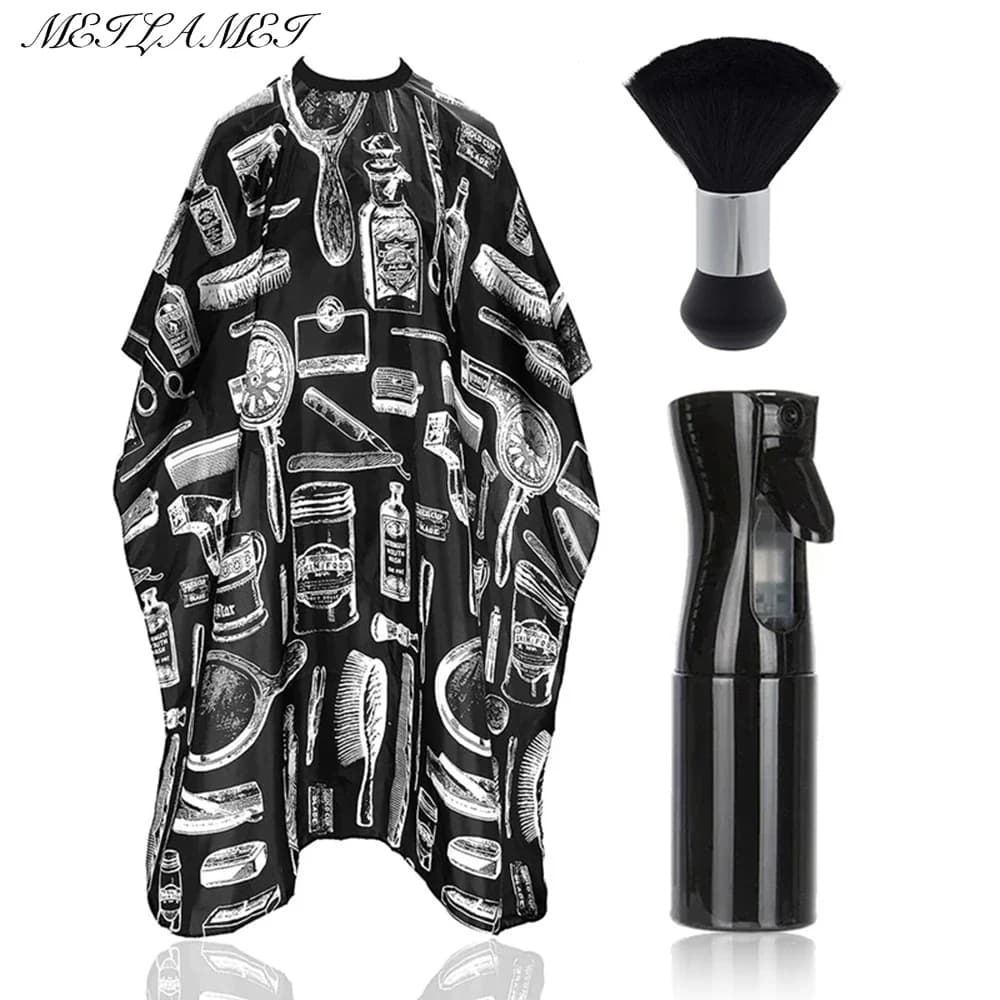 Professional Waterproof Hairdresser Sponge Shaker Paper Set Nylon Hairdresser Salon Dresses Cutlery Isolator Haircut Tool