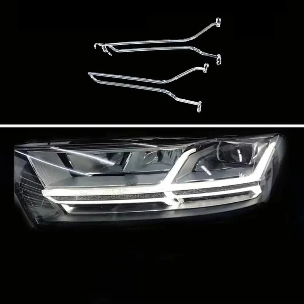 Nuovo faro DRL tubo tubo acrilico luce guida striscia luce DRL striscia LED faro per Audi Q7 2016 2017 2018 2019