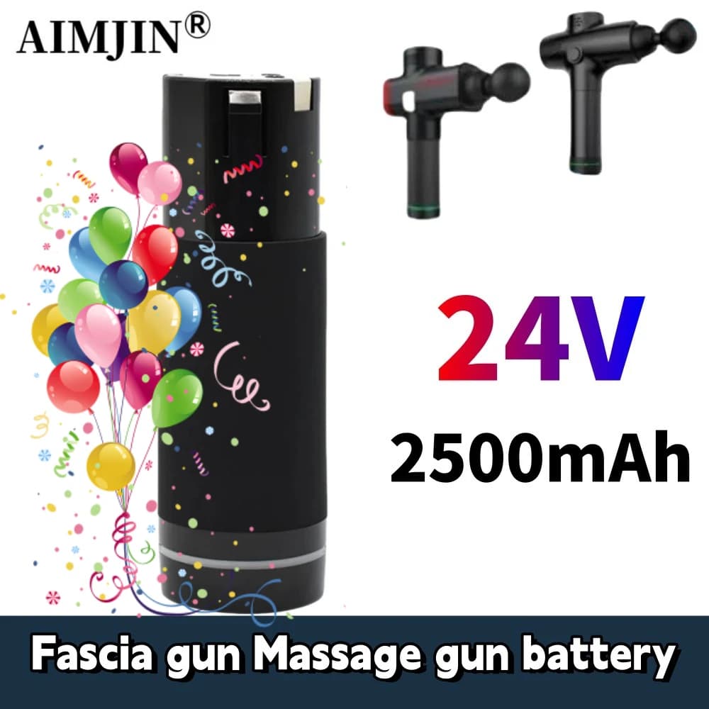 Rechargeable Battery Powered 24V 2500mAh for Mixed Massage Gun, Silent Lithium Battery for Electric Massage for Collo