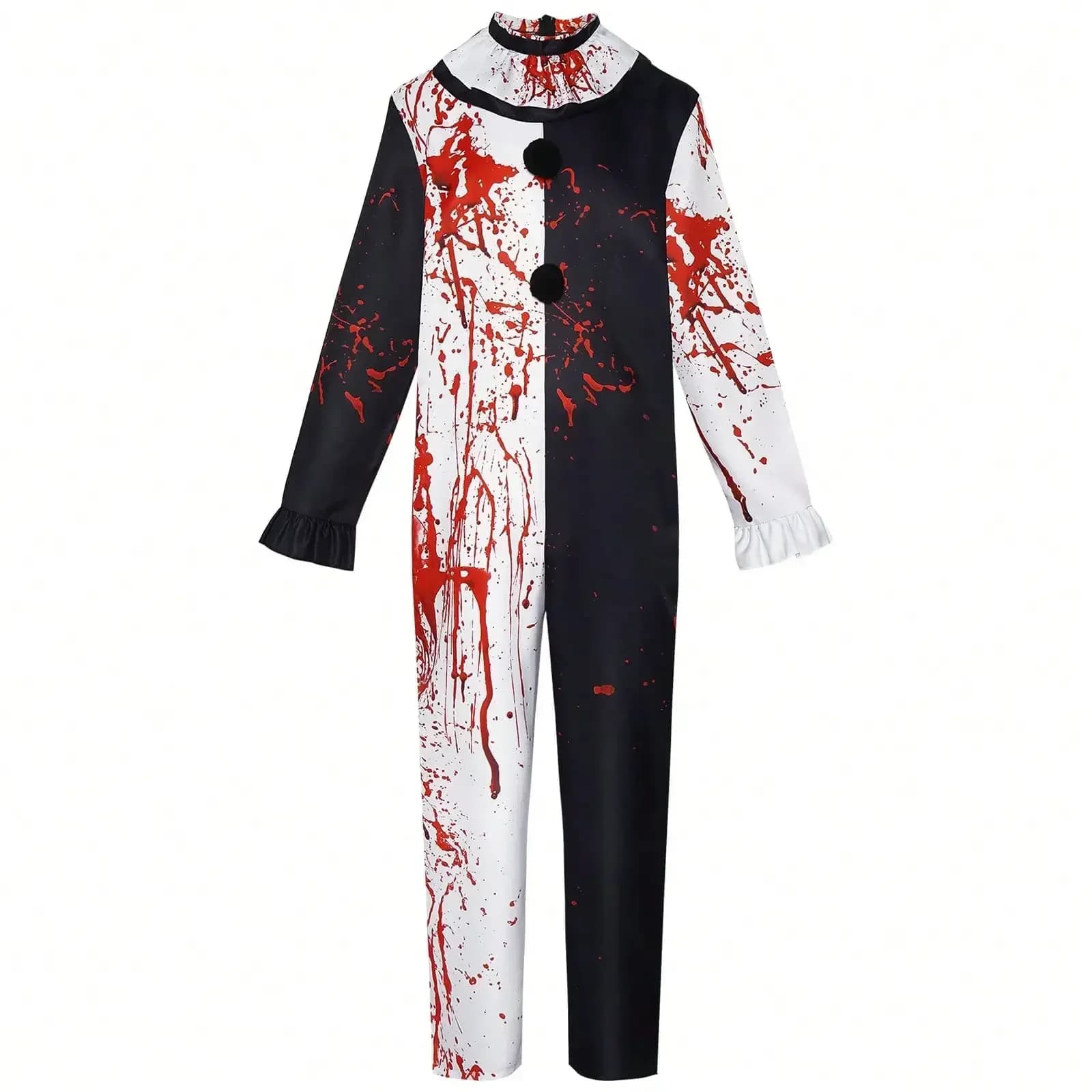 Terrifier Cosplay Costume, Dead Clown Costume Halloween Dead Clown Blood Costume For Men And Women, Halloween Costume Soulless C