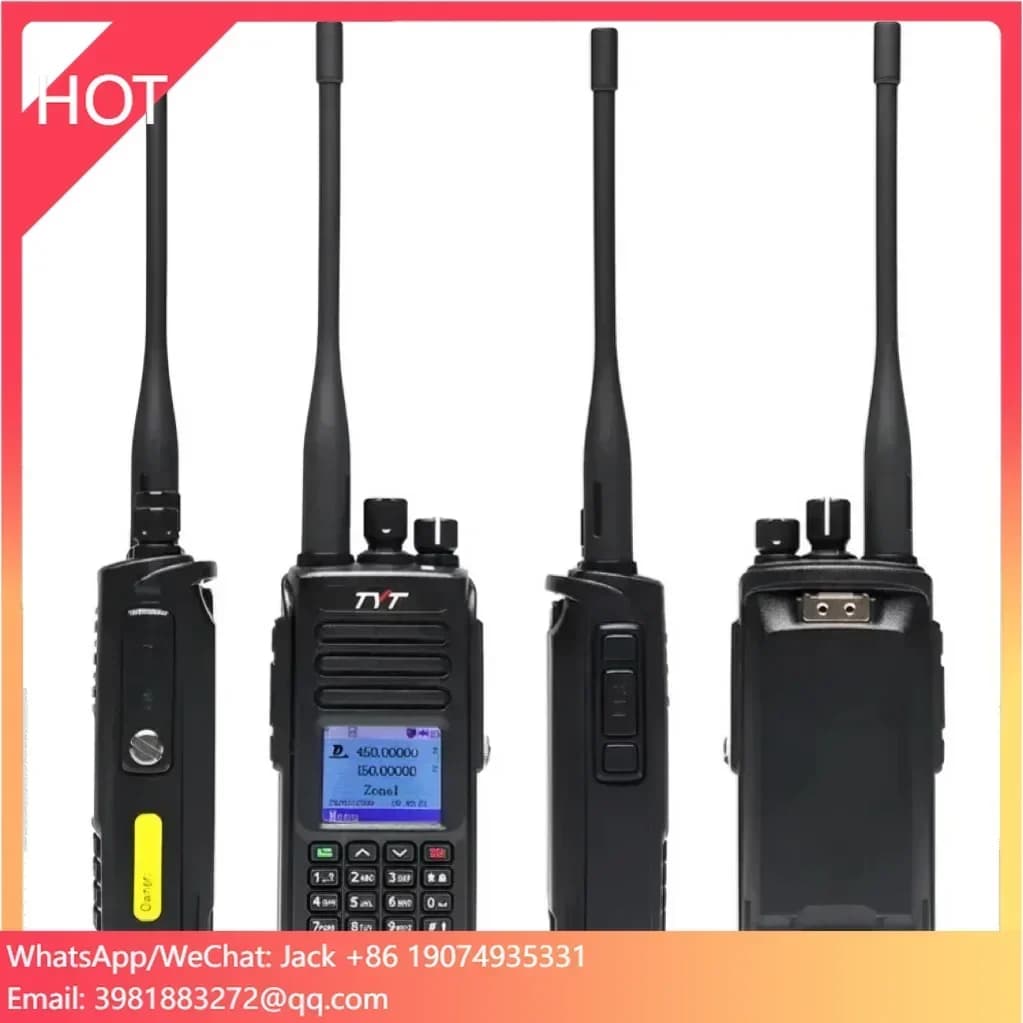 Ricetrasmettitore Radio TYT MD-390 Plus con Crittografia AES256, Radio UHF VHF 5W Portatile, GPS Opzionale, Ricetrasmettitore Radioamatoriale UV-390