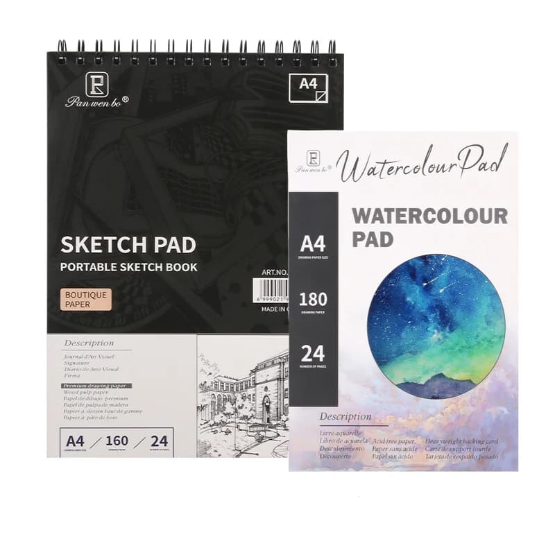 A4/A5 Sketchbook Watercolor Oil Painting Acrylic Painting Book Thickened Paper Color-impermeable for Students Beginner Artist