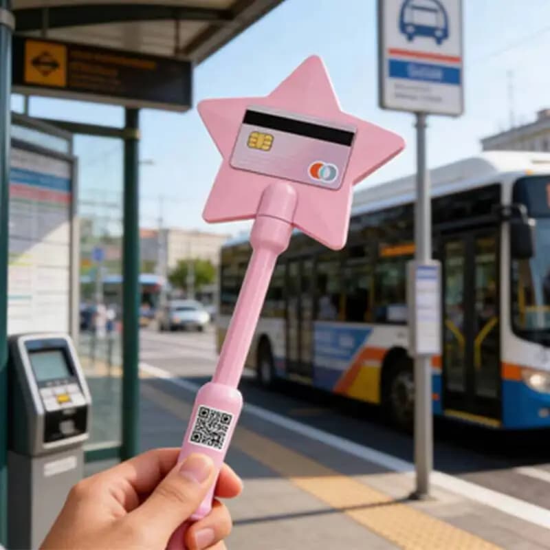 Strumento di Pagamento Contactless a Forma di Bacchetta Magica, Gadget Divertente per Scherzi, Dispositivo Creativo per Pagamenti NFC Senza Contatto