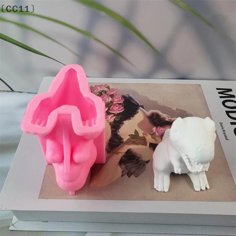 maveraCC11 Anel 1 pz Stampo per candele di dinosauro Gesso fai da te Ornamento da tavolo Accessori per stampi in silicone per dinosauri