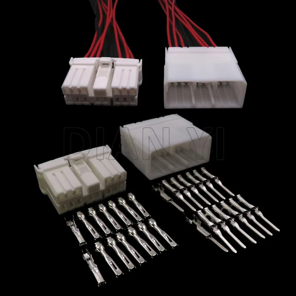 Set di 14 Connettori 173852-1 174934-1 368508-1 36854-1 per Cablaggio Auto con Cavi e Connettore per Sensore Ossigeno