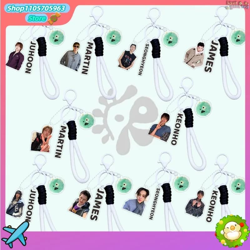 Cartoon Cortis MARTIN JAMES JUHOON Eom Seong Hyeon KEONHO Acrylic Keychain Backpack Pendant Decor Fans Collection Gift