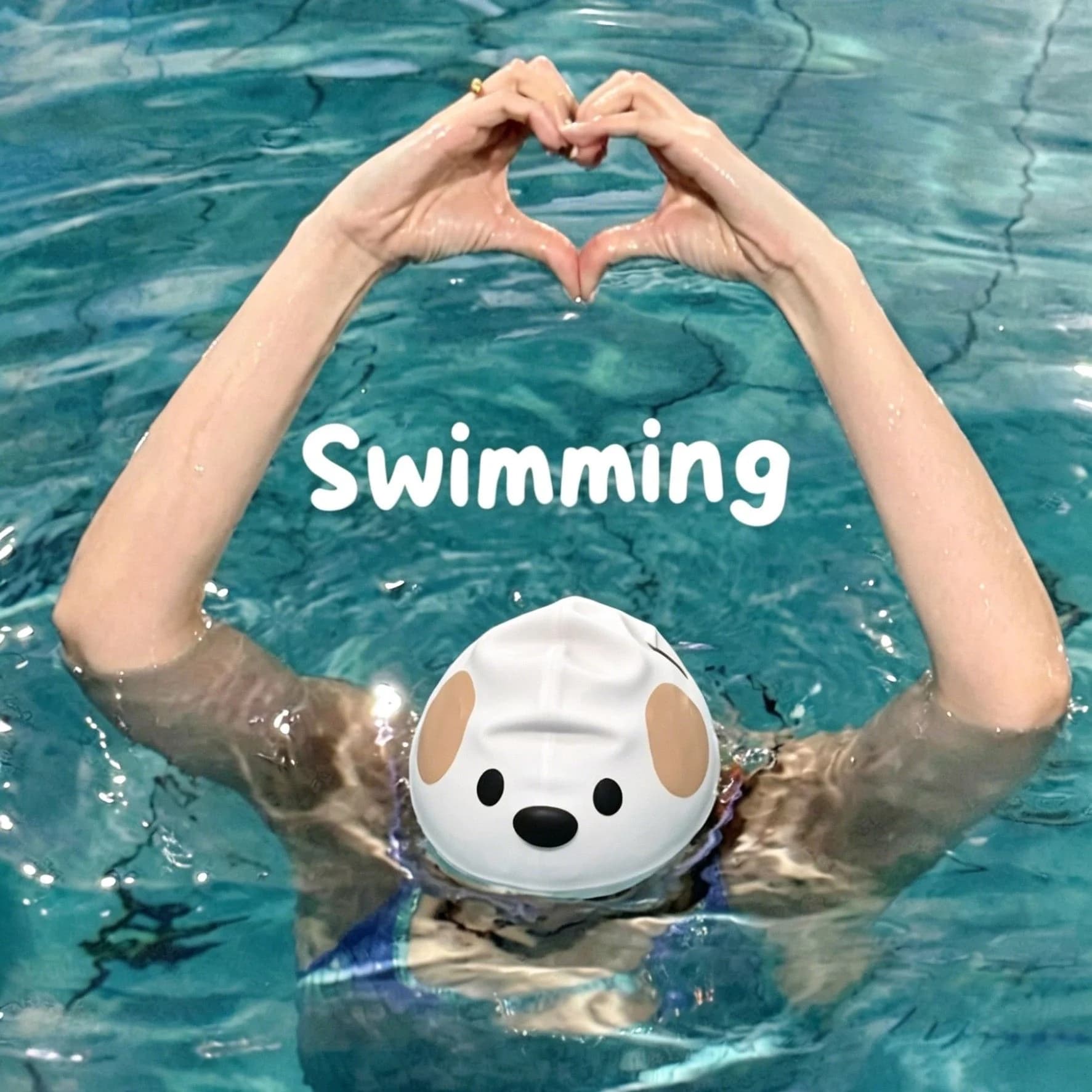 Women's Long Hair Large Size Silicone Swimming Cap No Headache Waterproof Swimming Equipment High Aesthetic Value