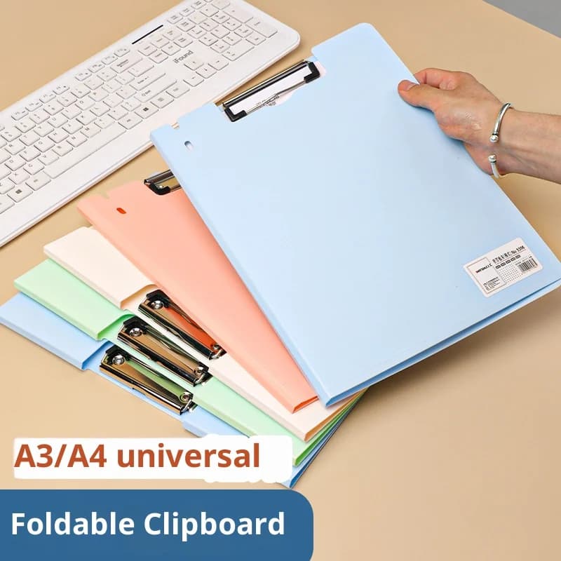 Organizzatore di file di documenti A4 Clip Board Porta file per studenti Cartella di forniture per ufficio Porta documenti per appunti per riporre carta