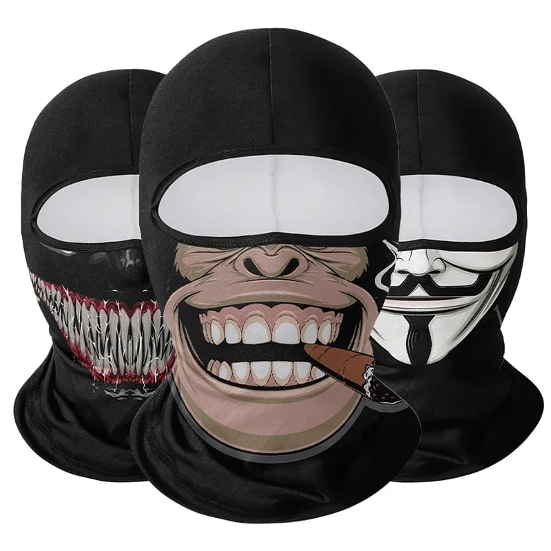 Skull Cycling Mask, Rapid Drying Balaclava, Solar Protection, Motorcycle Helmet Elastic, Windproof, Integral Copricapo