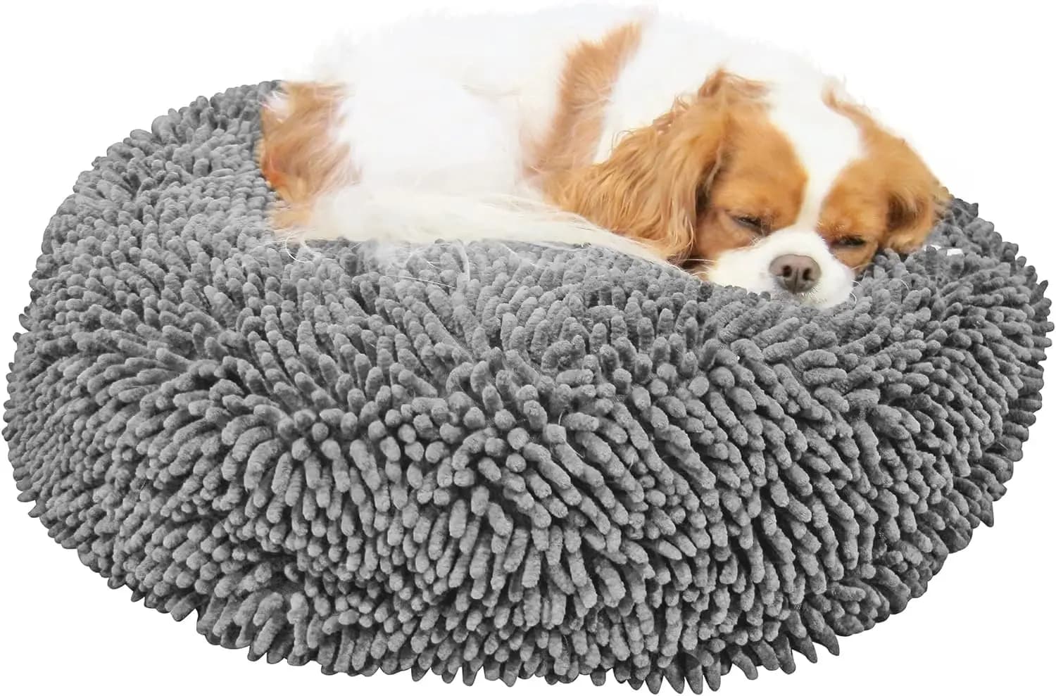 Cuccia per Cani - Letto Rotondo in Microfibra Chenille - Comfort Traspirante - Rimovibile, Personalizzabile
