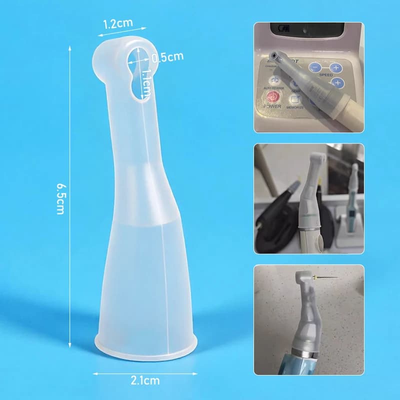 1pc Dental Contra Angle Protection Insulating Sleeve Case Sheath Sheet Cover Dental Low-Speed Electric Motor Accessories