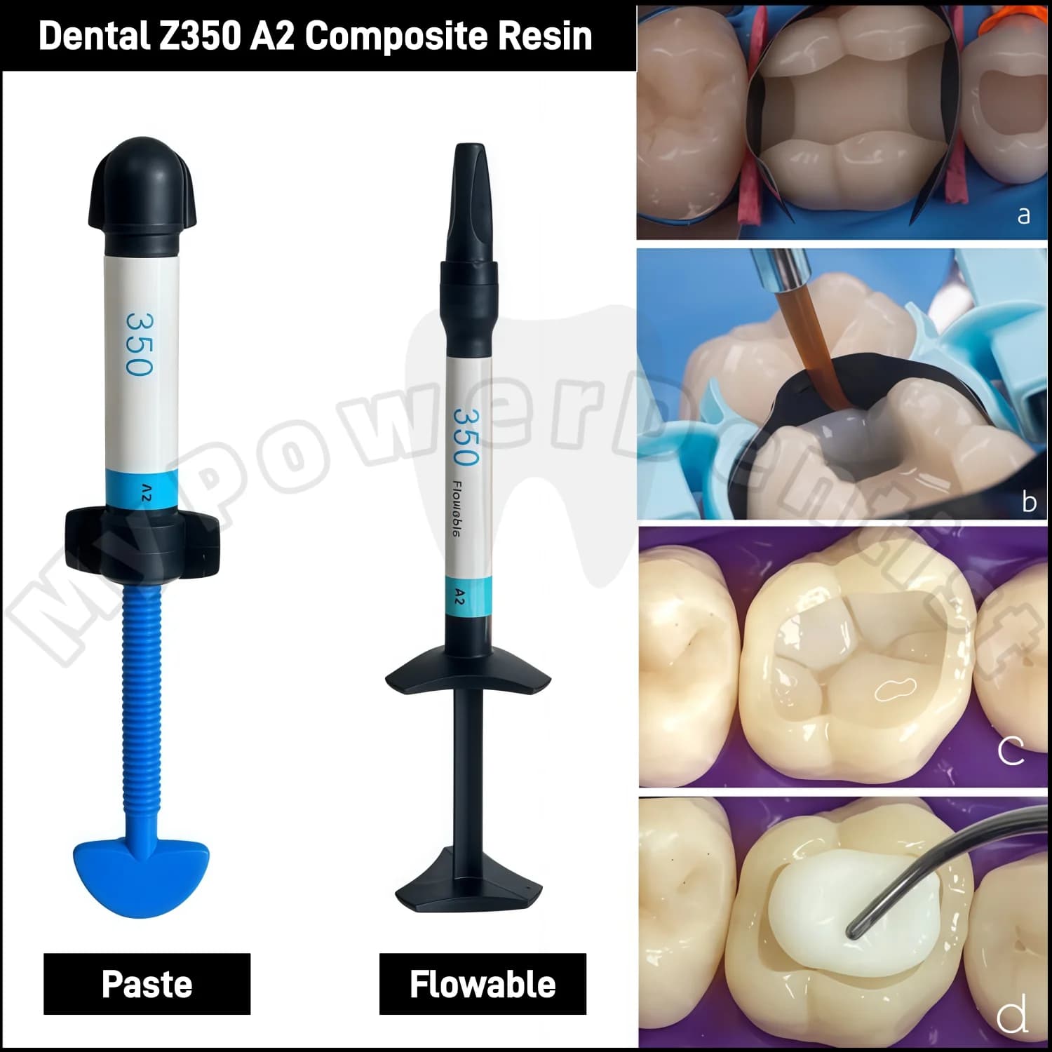 Resina Composita Dentale Z350 A2 Fotopolimerizzabile per Faccette e Restauri Sbiancanti 2g Fluida/4g in Pasta
