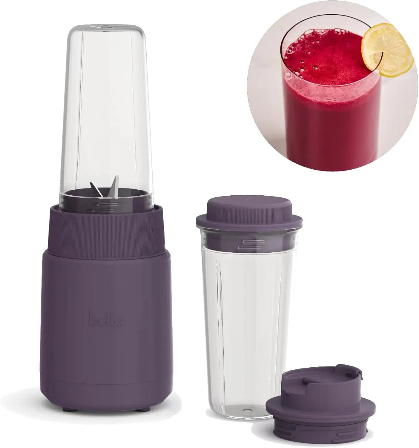Set of 6 Porter Blenders, Juice Extractors and Smoothie Preparers, Practical Design, EverGood TM Dishwasher-free and BPA-free Washable