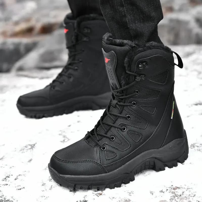 Coppia invernale Stivali da uomo Scarpe da donna tattiche Scarpe da trekking alte durevoli antiscivolo Arrampicata all'aperto Trekking Stivali militari 36-46