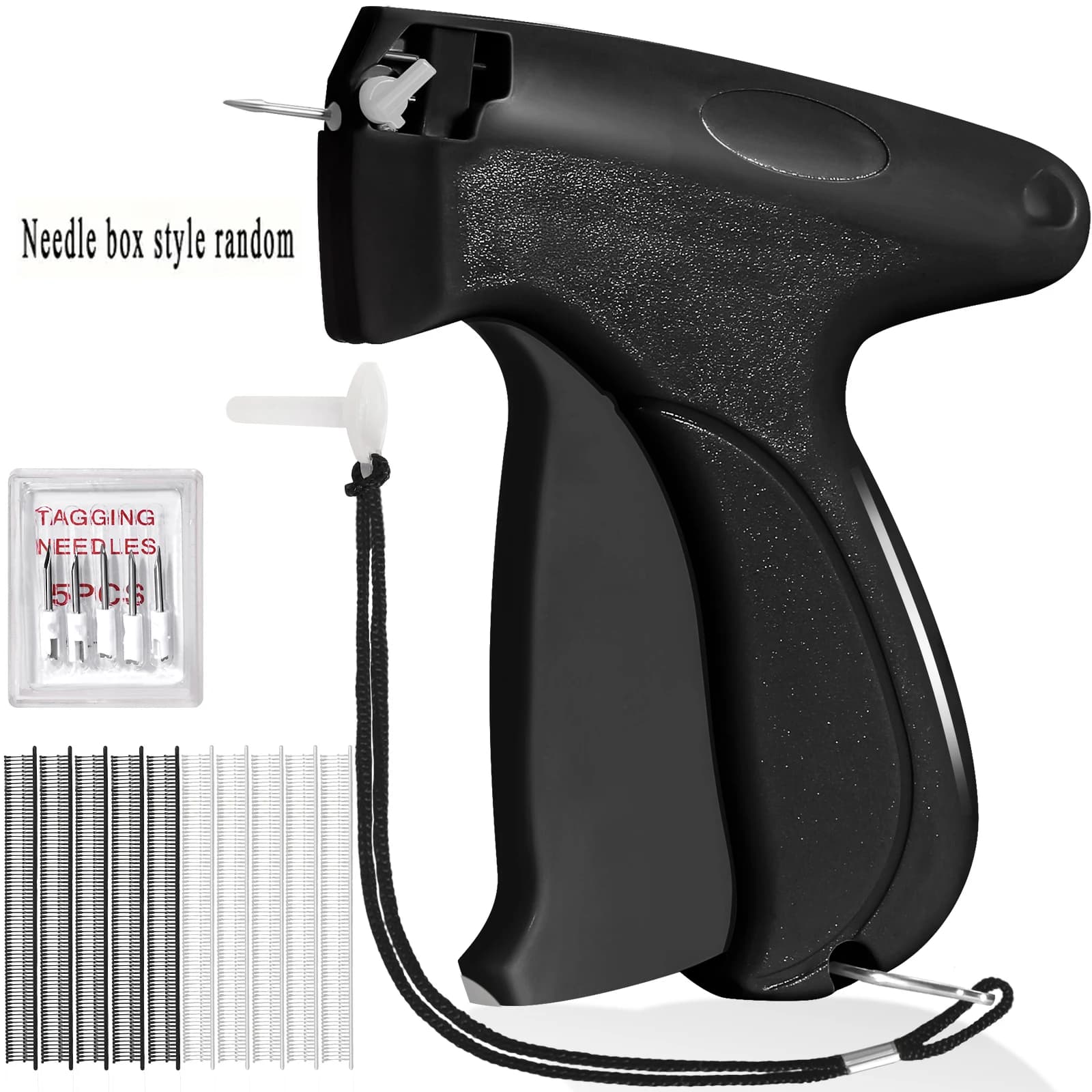 Fissatore rapido per trapunta per abbigliamento con fibbie Aghi per colla Set di pistole per etichette portatili Robusto dispositivo di fissaggio per coperte per la casa per il letto dei indumenti