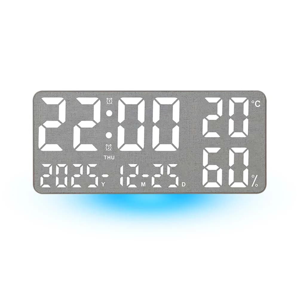 For Modern Interior LED Wall Clock Dual Purpose Wall And Desk Clock Wall Clock Eleven Display Modes Gradient Light Effect