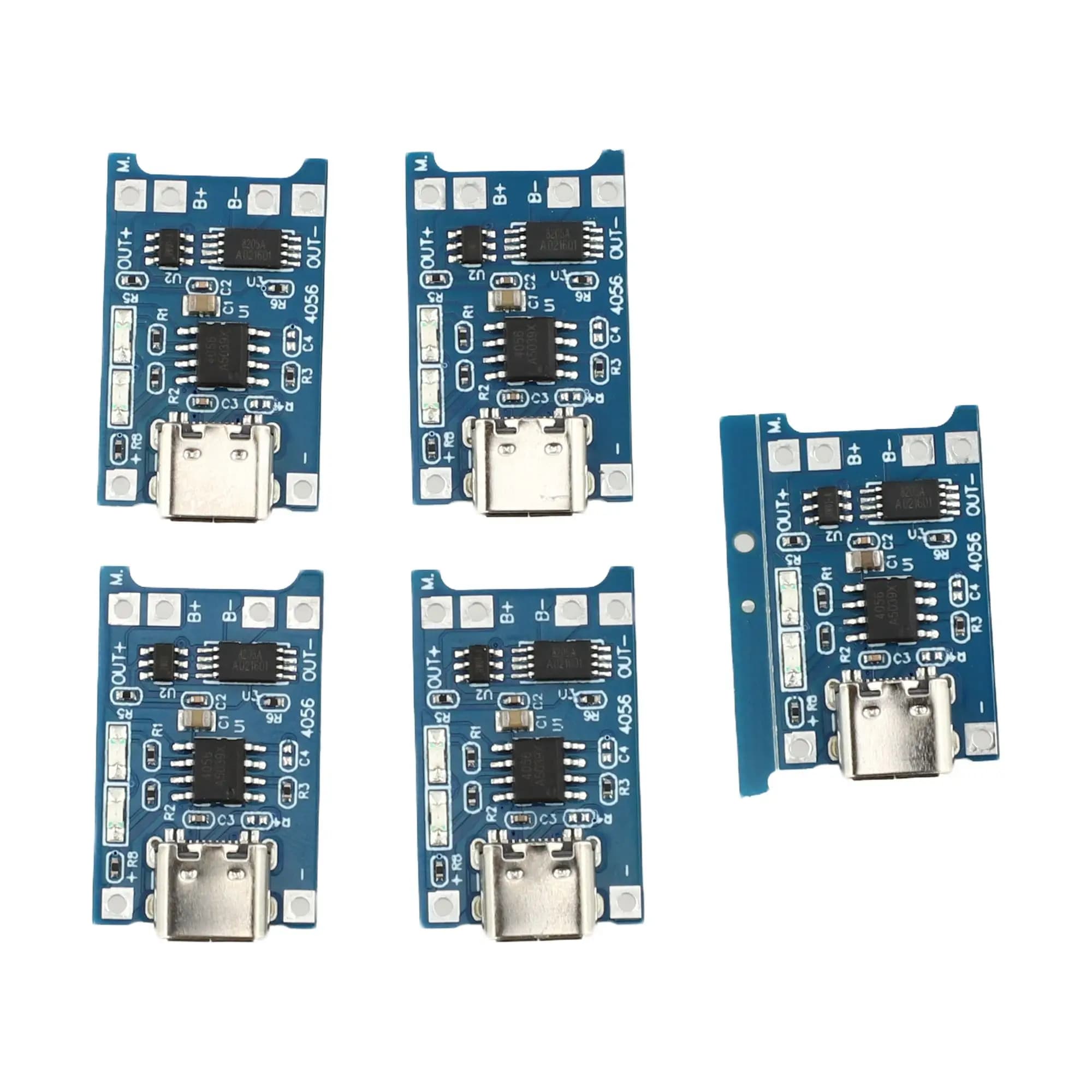 Flexible lithium charger module with battery protection TIPO C USB 5 V 1 A (packaging 5) for custom charging