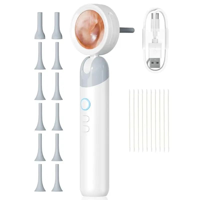 LXYB18B Wireless Ear Otoscope With 1080P HD Camera And 4 LED Lights 1.38" IPS Display Ear Camera Ear Scopes With Inspection Head