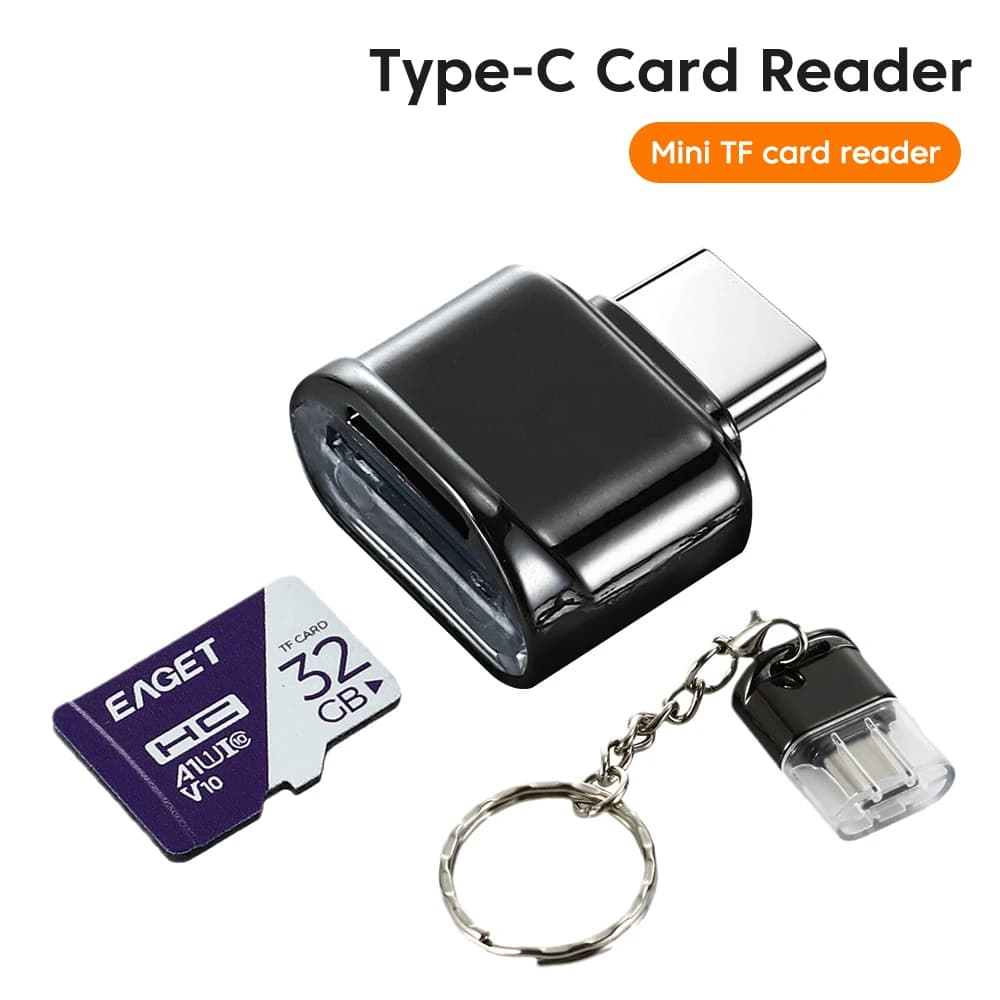 Lettore di schede TF mobile Type-C in lega di zinco USB 3.1 Type-C per laptop Huawei, lettore di schede OTG multifunzione