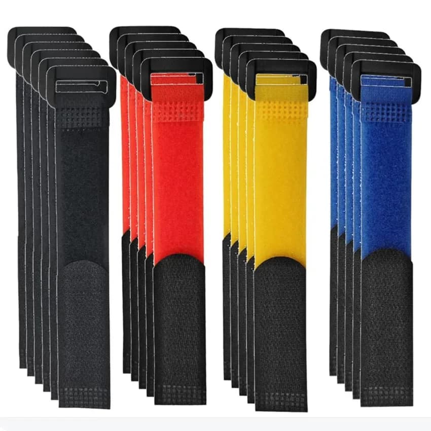 5/10/20 Pz Canna Da Pesca Tie Titolari Cinghie Cinture Bretelle di Fissaggio Gancio Anello Cavo Fascette Strumenti di Pesca Accessori Gadget