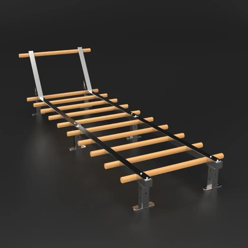 Stainless Steel Ribbon Frame Fitness Home Fitness Rehabilitation House Ballroom Legs Stretching Wall Bar Climbing Frame Pull-up