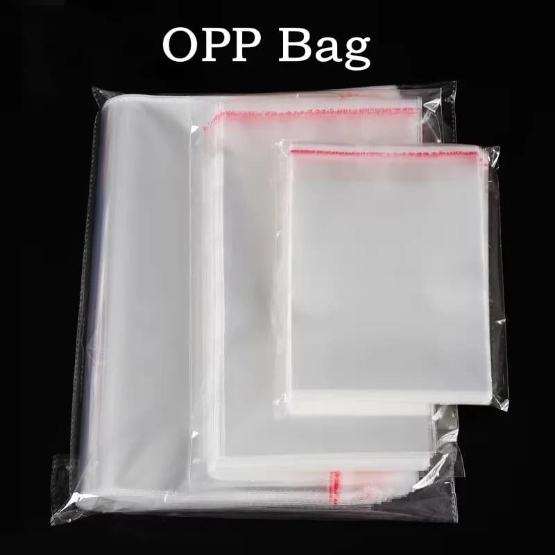 100 Pezzi Buste Trasparenti Autoadesive OPP, Sacchetti in Plastica Autosigillanti Fai-da-Te per Indumenti, Giocattoli, Magliette, Scarpe, Libri, Penne, Confezioni Regalo