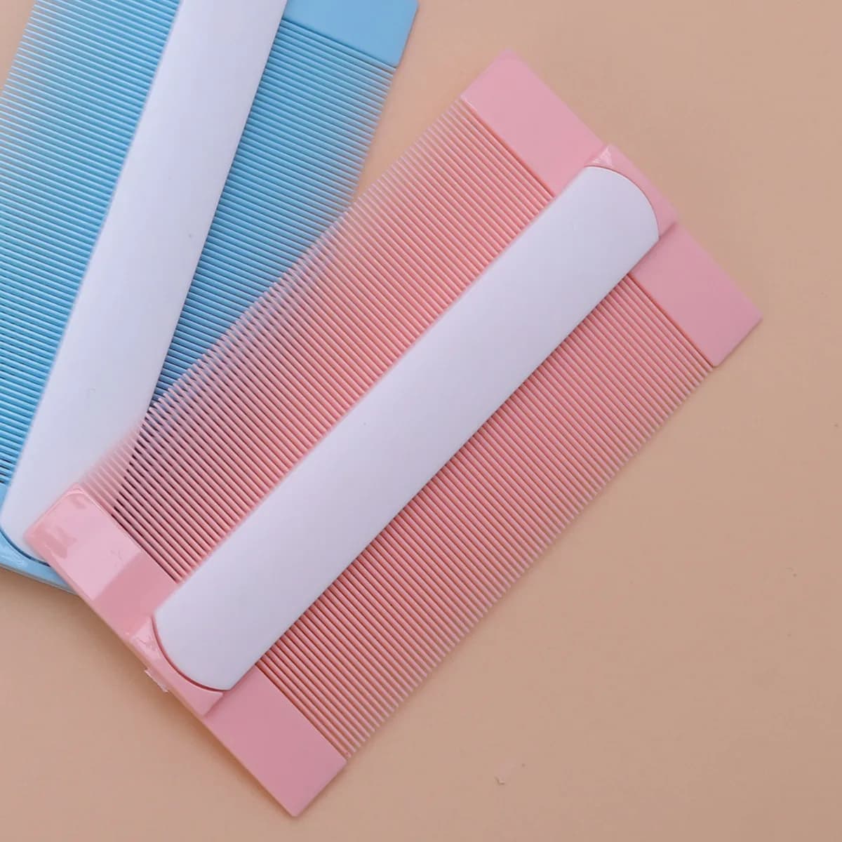 8Pcs Flea Combs Double Sided Fine Tooth Plastic Pet Grooming Tool for Cats Dogs Remove Nits and Care Hair Comb