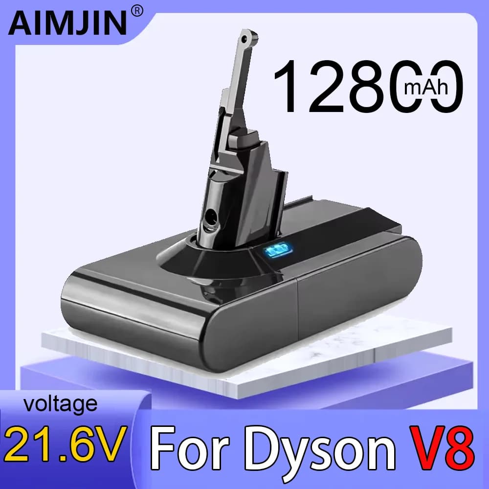 SV10 12800mAh 21.6V Li-ion Battery For Dyson V8 Absolute V8 Animal SV10 Handheld Vacuum Cleaner series Rechargeable