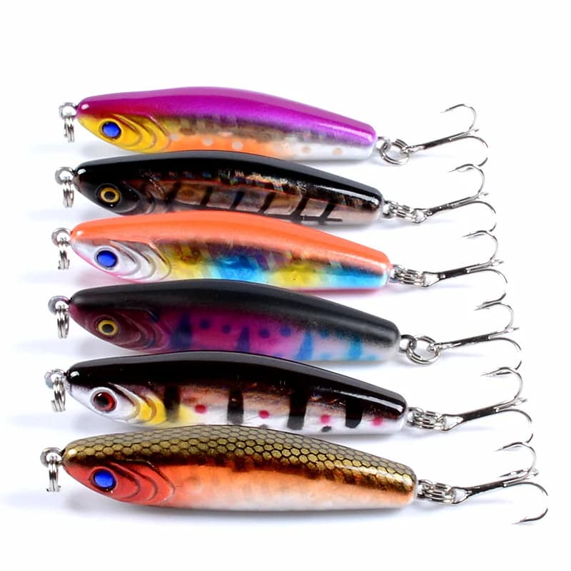 Ultra Long Cast Sinking Pencil 6.4CM 15.6G Hard Plastic Bait For Bass Culter Trout Tackle